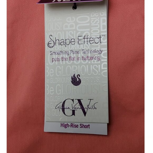 Gloria Vanderbilt Shape Effect Shorts - Marjan Rose - Shaping Panel - Size 10 - Picture 10 of 11